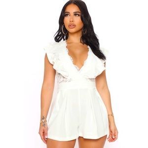 White Eye Catching Romper
